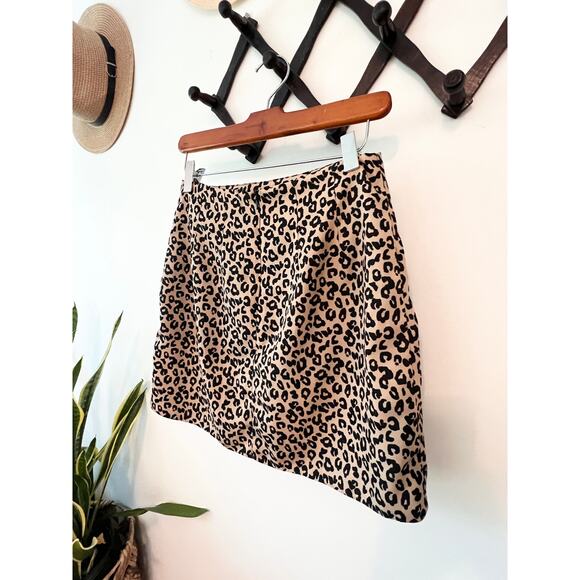 90s Leopard Print Mini Skirt, Small - Picture 6 of 6